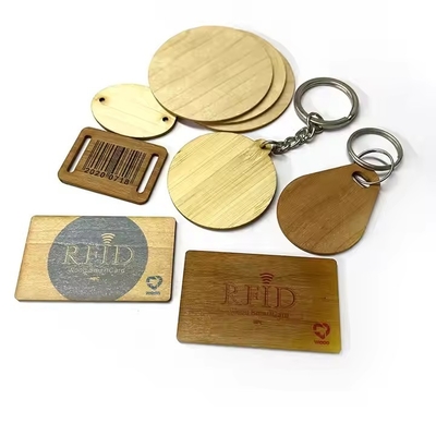 kupować Wodaodporny drewniany NFC RFID Tag Ntag 213 215 RFID drewniany bagaż online manufacture