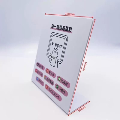 kupować 13.56MHz Częstotliwość Niestandardowa Drukowana 10cm Okrągła Karta biznesowa NFC wodoodporna Google Review Naklejka NFC Menu Płyta z kodem QR online manufacture