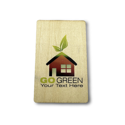 Eco Friendly Bamboo Wooden RFID Hotel Key Card 85.5mm X 54mm Rozmiar