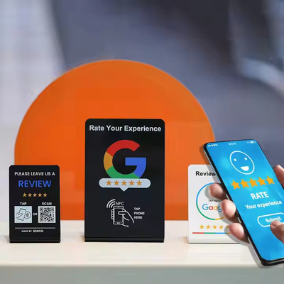 Drukowanie offsetowe NFC Review Cards For Google Facebook Instagram Social Medium