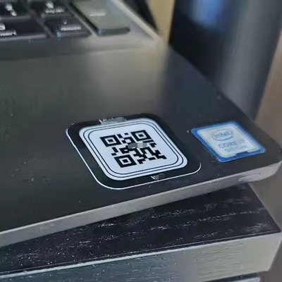 Wodoszczelna Niestandardowa naklejka NFC na laptopie, telefonie komórkowym Checkpoint IT Asset