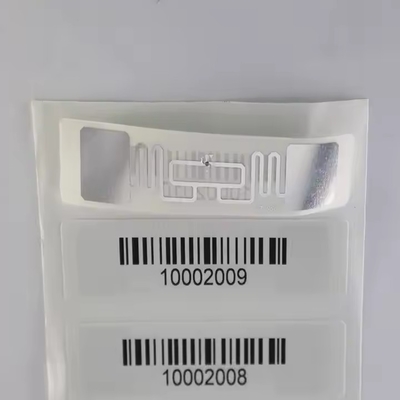Drukowalna naklejka z kodem kreskowym Uhf RFID Retail Label Soft Tag dla systemu zarządzania zapasami supermarket EAS